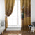 Morocco Christmas in Sahara Window Curtain Black Santa Riding Camel - Wonder Print Shop