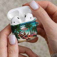 Liberia Christmas AirPods Case Santa Chill on Tropical Beach - Wonder Print Shop