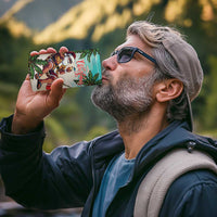 Liberia Christmas 4 in 1 Can Cooler Tumbler Santa Chill on Tropical Beach - Wonder Print Shop