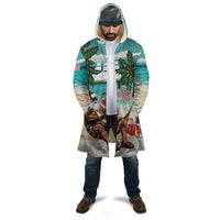 Liberia Christmas Cloak Santa Chill on Tropical Beach - Wonder Print Shop