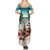 Liberia Christmas Family Matching Summer Maxi Dress and Hawaiian Shirt Santa Chill on Tropical Beach - Wonder Print Shop