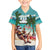 Liberia Christmas Family Matching Tank Maxi Dress and Hawaiian Shirt Santa Chill on Tropical Beach - Wonder Print Shop