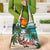 Liberia Christmas Grocery Bag Santa Chill on Tropical Beach - Wonder Print Shop