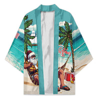 Liberia Christmas Kimono Santa Chill on Tropical Beach - Wonder Print Shop