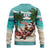 Liberia Christmas Ugly Christmas Sweater Santa Chill on Tropical Beach - Wonder Print Shop