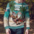 Liberia Christmas Ugly Christmas Sweater Santa Chill on Tropical Beach - Wonder Print Shop