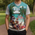 Liberia Christmas Knitted V-Neck Vest Santa Chill on Tropical Beach - Wonder Print Shop