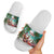 Liberia Christmas Slide Sandals Santa Chill on Tropical Beach - Wonder Print Shop