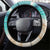 Liberia Christmas Steering Wheel Cover Santa Chill on Tropical Beach - Wonder Print Shop
