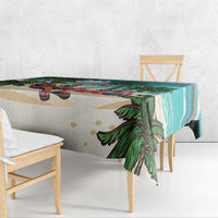 Liberia Christmas Tablecloth Santa Chill on Tropical Beach - Wonder Print Shop
