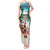 Liberia Christmas Tank Maxi Dress Santa Chill on Tropical Beach - Wonder Print Shop