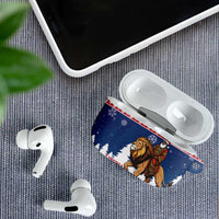 Liberia Christmas AirPods Case Black Santa Riding Lion - Merry Christmas - Wonder Print Shop
