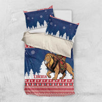 Liberia Christmas Bedding Set Black Santa Riding Lion - Merry Christmas - Wonder Print Shop