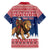 Personalized Liberia Christmas Family Matching Long Sleeve Bodycon Dress and Hawaiian Shirt Black Santa Riding Lion - Merry Christmas - Wonder Print Shop