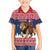 Personalized Liberia Christmas Family Matching Summer Maxi Dress and Hawaiian Shirt Black Santa Riding Lion - Merry Christmas - Wonder Print Shop