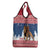Liberia Christmas Grocery Bag Black Santa Riding Lion - Merry Christmas - Wonder Print Shop
