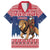 Personalized Liberia Christmas Hawaiian Shirt Black Santa Riding Lion - Merry Christmas - Wonder Print Shop