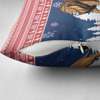 Liberia Christmas Pillow Cover Black Santa Riding Lion - Merry Christmas - Wonder Print Shop