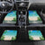 Mayotte Christmas Car Mats Santa Chill on Tropical Beach - Wonder Print Shop