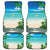 Mayotte Christmas Car Mats Santa Chill on Tropical Beach - Wonder Print Shop
