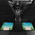 Mayotte Christmas Car Mats Santa Chill on Tropical Beach - Wonder Print Shop