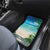 Mayotte Christmas Car Mats Santa Chill on Tropical Beach - Wonder Print Shop