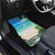 Mayotte Christmas Car Mats Santa Chill on Tropical Beach - Wonder Print Shop