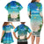 Mayotte Christmas Family Matching Long Sleeve Bodycon Dress and Hawaiian Shirt Santa Chill on Tropical Beach - Wonder Print Shop
