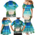 Mayotte Christmas Family Matching Mermaid Dress and Hawaiian Shirt Santa Chill on Tropical Beach - Wonder Print Shop