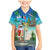 Mayotte Christmas Family Matching Mermaid Dress and Hawaiian Shirt Santa Chill on Tropical Beach - Wonder Print Shop