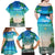 Mayotte Christmas Family Matching Off Shoulder Maxi Dress and Hawaiian Shirt Santa Chill on Tropical Beach - Wonder Print Shop