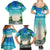 Mayotte Christmas Family Matching Summer Maxi Dress and Hawaiian Shirt Santa Chill on Tropical Beach - Wonder Print Shop