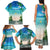 Mayotte Christmas Family Matching Tank Maxi Dress and Hawaiian Shirt Santa Chill on Tropical Beach - Wonder Print Shop