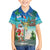 Mayotte Christmas Family Matching Tank Maxi Dress and Hawaiian Shirt Santa Chill on Tropical Beach - Wonder Print Shop