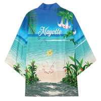 Mayotte Christmas Kimono Santa Chill on Tropical Beach - Wonder Print Shop