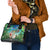 Mayotte Christmas Shoulder Handbag Santa Chill on Tropical Beach - Wonder Print Shop