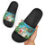 Mayotte Christmas Slide Sandals Santa Chill on Tropical Beach - Wonder Print Shop