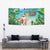 Mayotte Christmas Tapestry Santa Chill on Tropical Beach - Wonder Print Shop