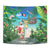 Mayotte Christmas Tapestry Santa Chill on Tropical Beach - Wonder Print Shop