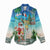 Mayotte Christmas Women Casual Shirt Santa Chill on Tropical Beach - Wonder Print Shop