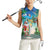 Mayotte Christmas Women Sleeveless Polo Shirt Santa Chill on Tropical Beach - Wonder Print Shop