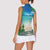 Mayotte Christmas Women Sleeveless Polo Shirt Santa Chill on Tropical Beach - Wonder Print Shop