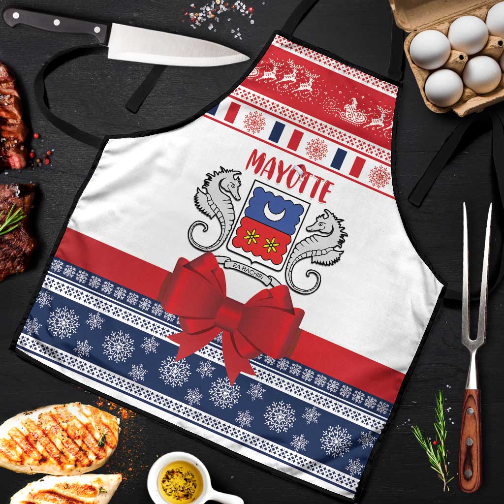 Mayotte Christmas Apron Joyeux Noel - Wonder Print Shop