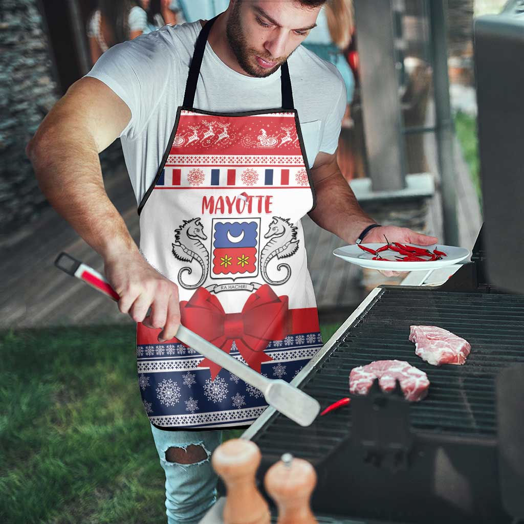 Mayotte Christmas Apron Joyeux Noel - Wonder Print Shop