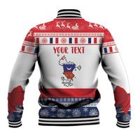 Personalized Mayotte Christmas Baseball Jacket Joyeux Noel - Wonder Print Shop