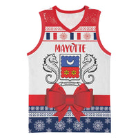 Personalized Mayotte Christmas Basketball Jersey Joyeux Noel - Wonder Print Shop
