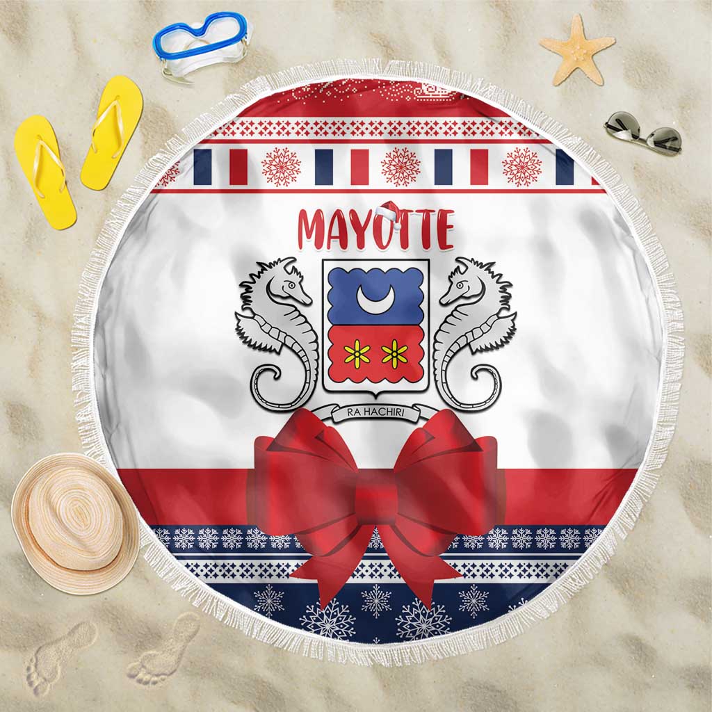 Mayotte Christmas Beach Blanket Joyeux Noel - Wonder Print Shop