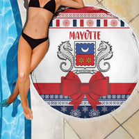 Mayotte Christmas Beach Blanket Joyeux Noel - Wonder Print Shop