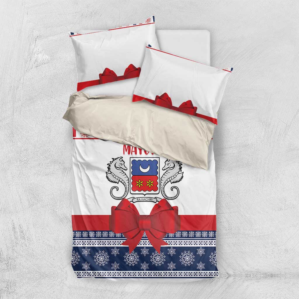 Mayotte Christmas Bedding Set Joyeux Noel - Wonder Print Shop