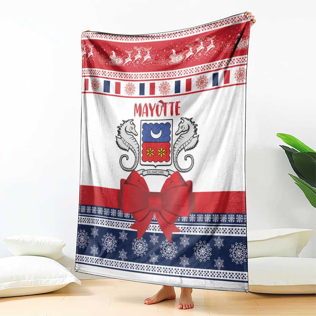 Mayotte Christmas Blanket Joyeux Noel - Wonder Print Shop